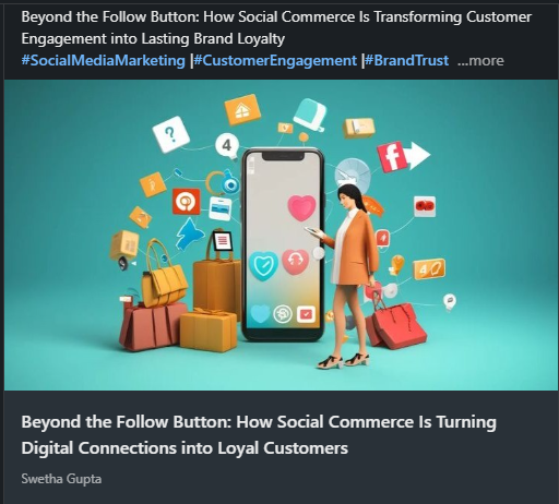 Article about social commerce and local customer engagement